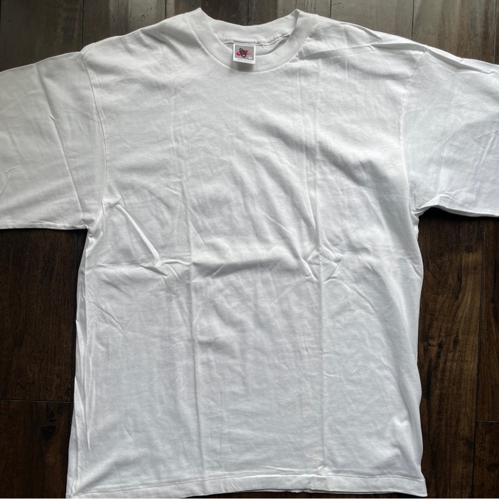Vintage Nike Plain White T-Shirt Gray Tag Made In USA Single Stitch size M